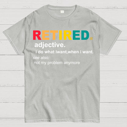Retired Definition, Funny Retired Classic Geek T-Shirt