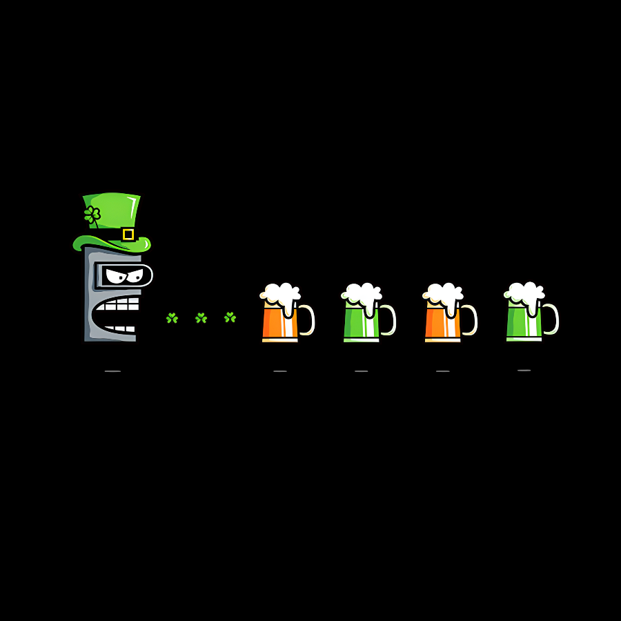 St. Patty’s Robot Geek T-Shirt