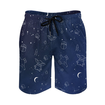 Strange Little Monsters In The Starry Sky Geek Shorts