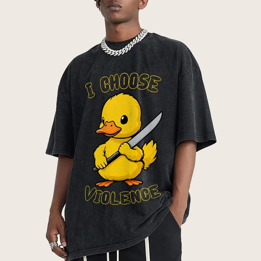 I Choose Violence Vintage Distressed T-shirt