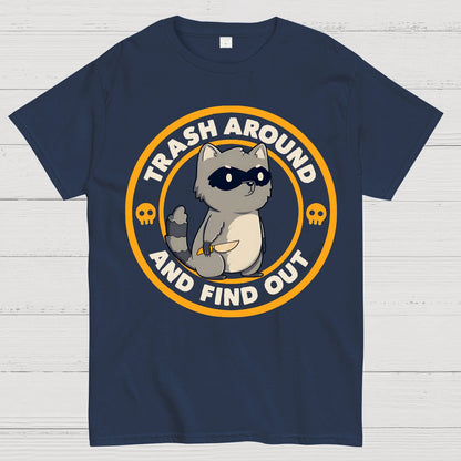 Trash Around Raccoon Geek T-Shirt