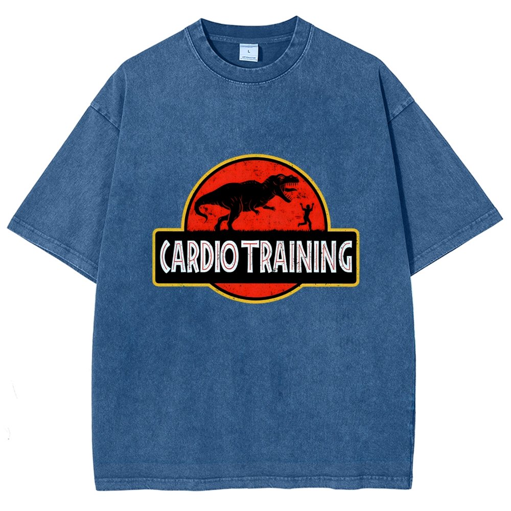 Cardio Training Vintage Distressed T-shirt