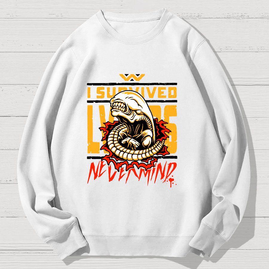 I Survived Geek Cotton Sweatshirt