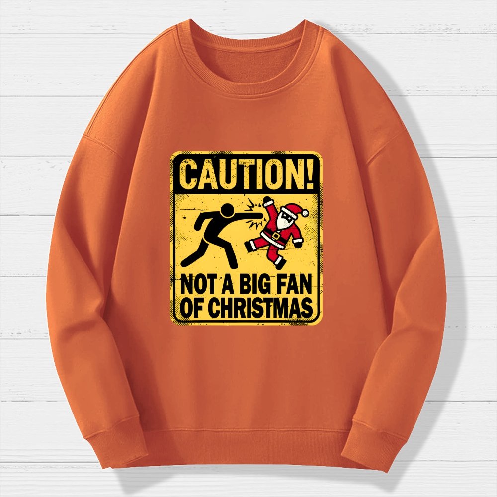 Christmas Caution Geek Cotton Sweatshirt