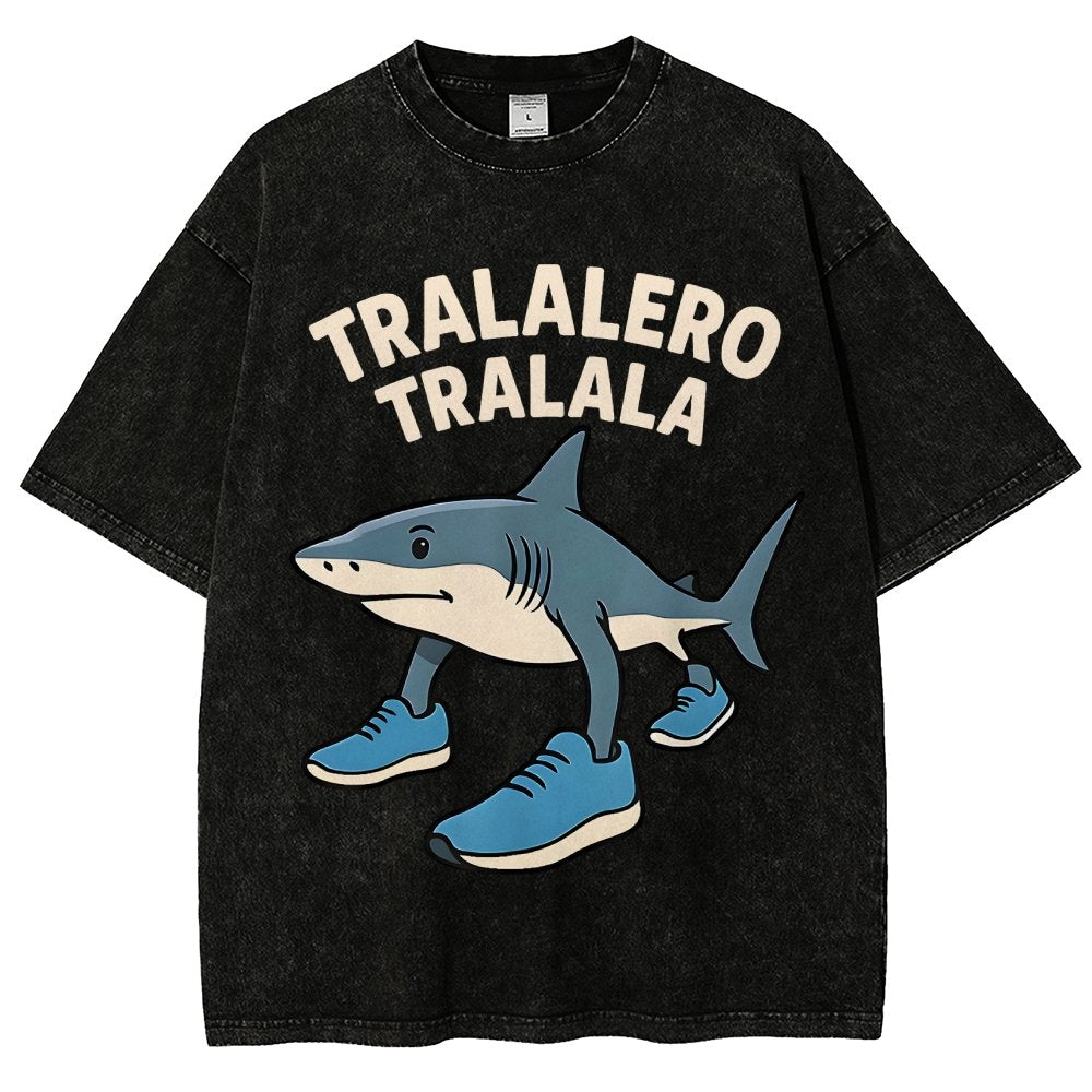 Tralalero Tralala Vintage Distressed T-shirt