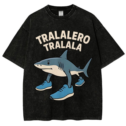 Tralalero Tralala Vintage Distressed T-shirt