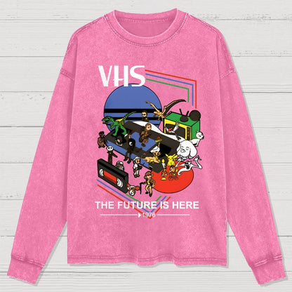 The Future Is Here Washed Long Sleeve Tee
