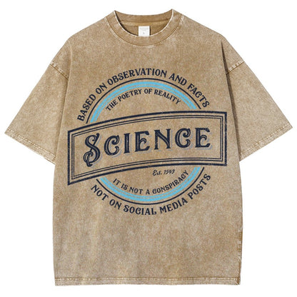 Old-Timey Science Vintage Distressed T-shirt