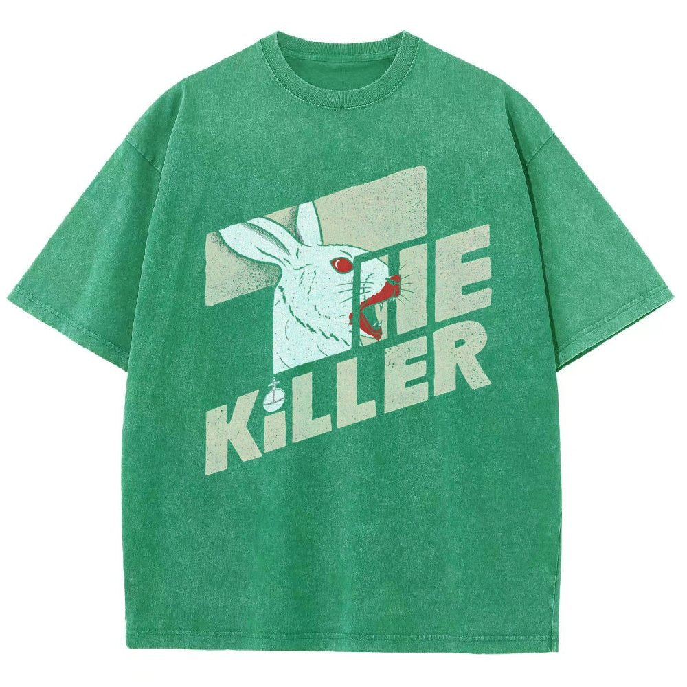 The Glowing Rabbit Vintage Distressed T-shirt