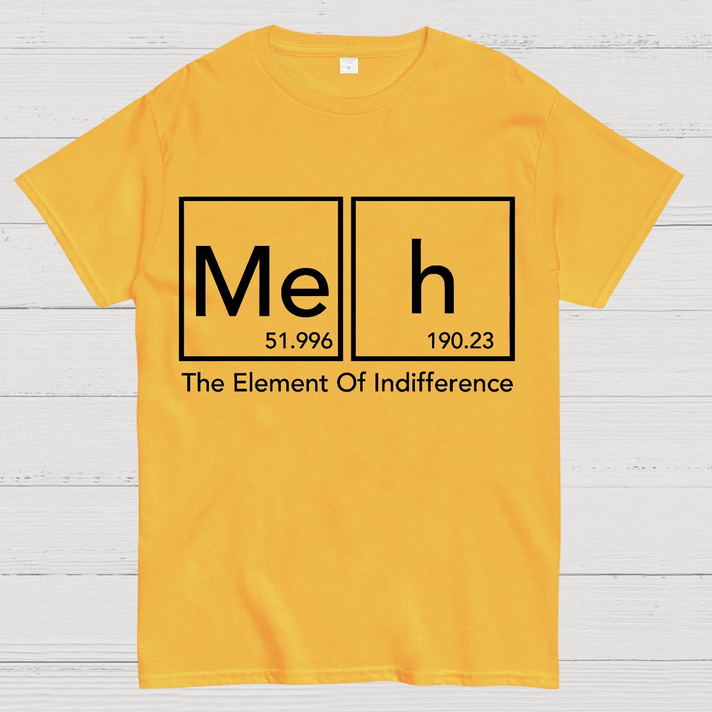 The Element Of Indifference Funny Periodic Tab Geek T-Shirt