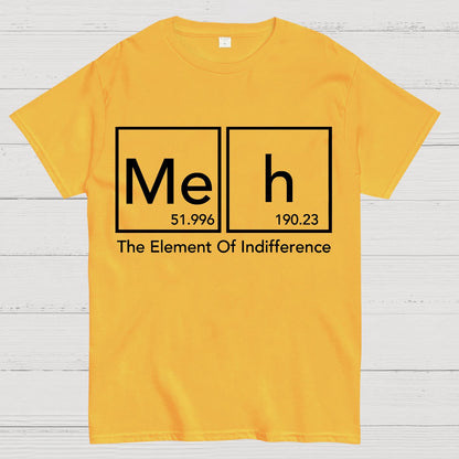 The Element Of Indifference Funny Periodic Tab Geek T-Shirt