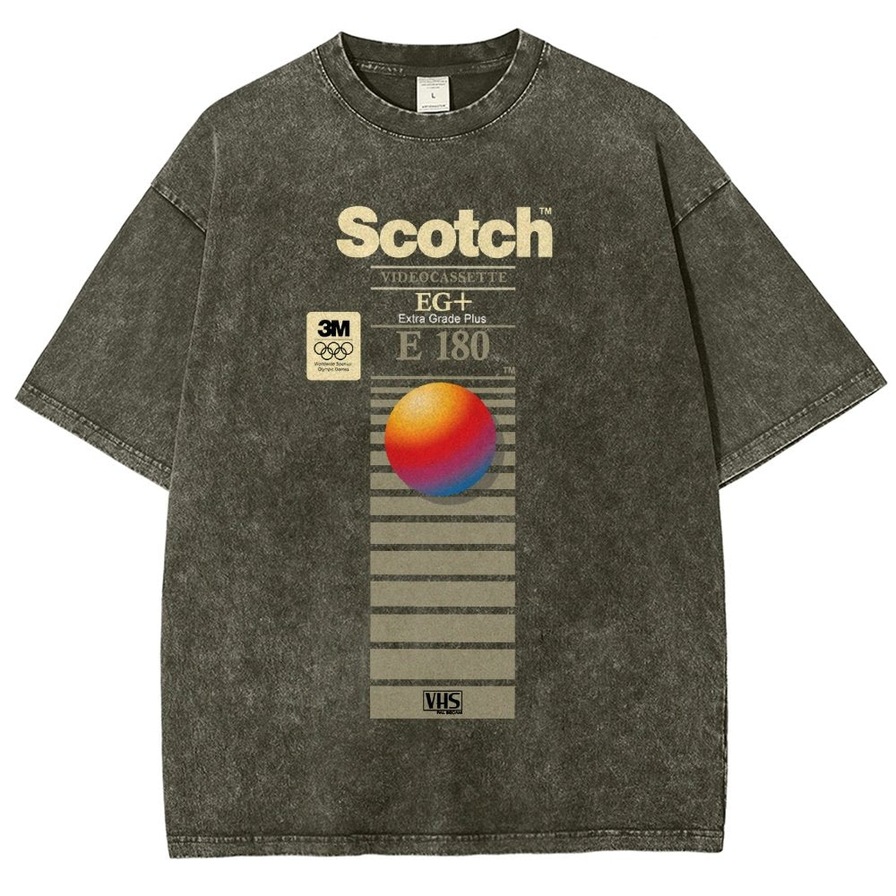 VHS Scotch E180 Vintage Distressed T-shirt