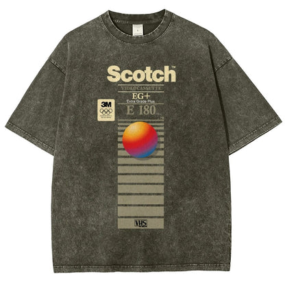 VHS Scotch E180 Vintage Distressed T-shirt