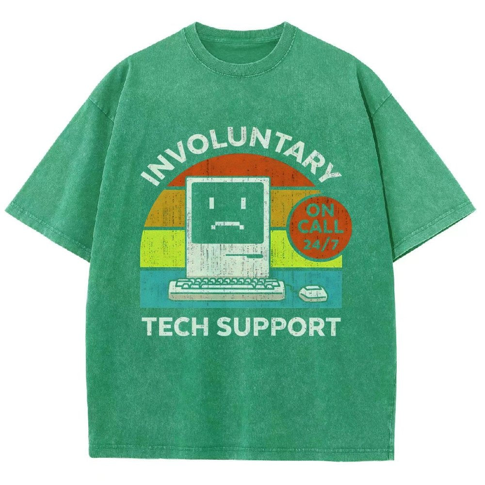 Involuntary Tech Support On Call All the time Vintage Distressed T-shirt