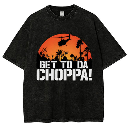 Get To The Chopper Vintage Distressed T-shirt