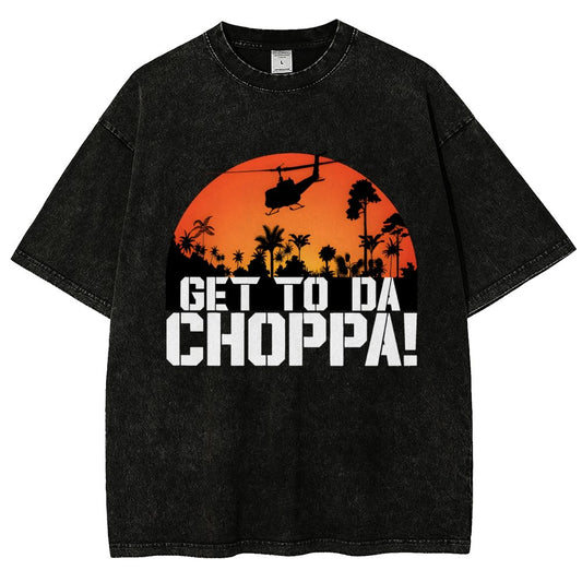 Get To The Chopper Vintage Distressed T-shirt