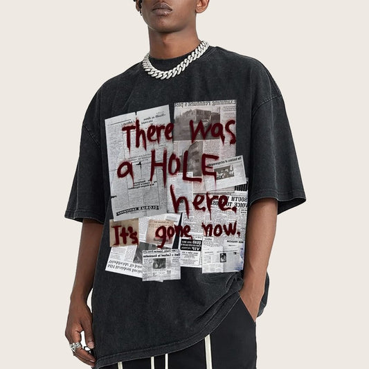 There Was a Hole Vintage Distressed T-shirt