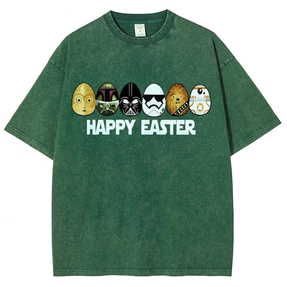 Easter Egg Hunting Party Happy Easter 2025 Vintage Distressed T-shirt