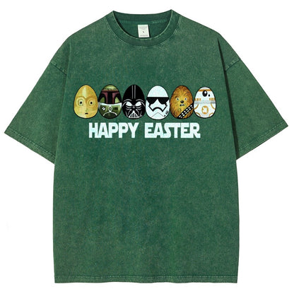 Easter Egg Hunting Party Happy Easter 2025 Vintage Distressed T-shirt