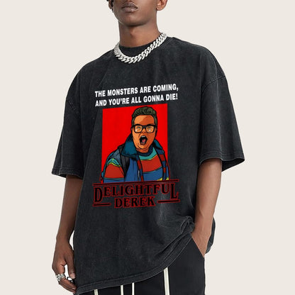 Delightful Hero Vintage Distressed T-shirt