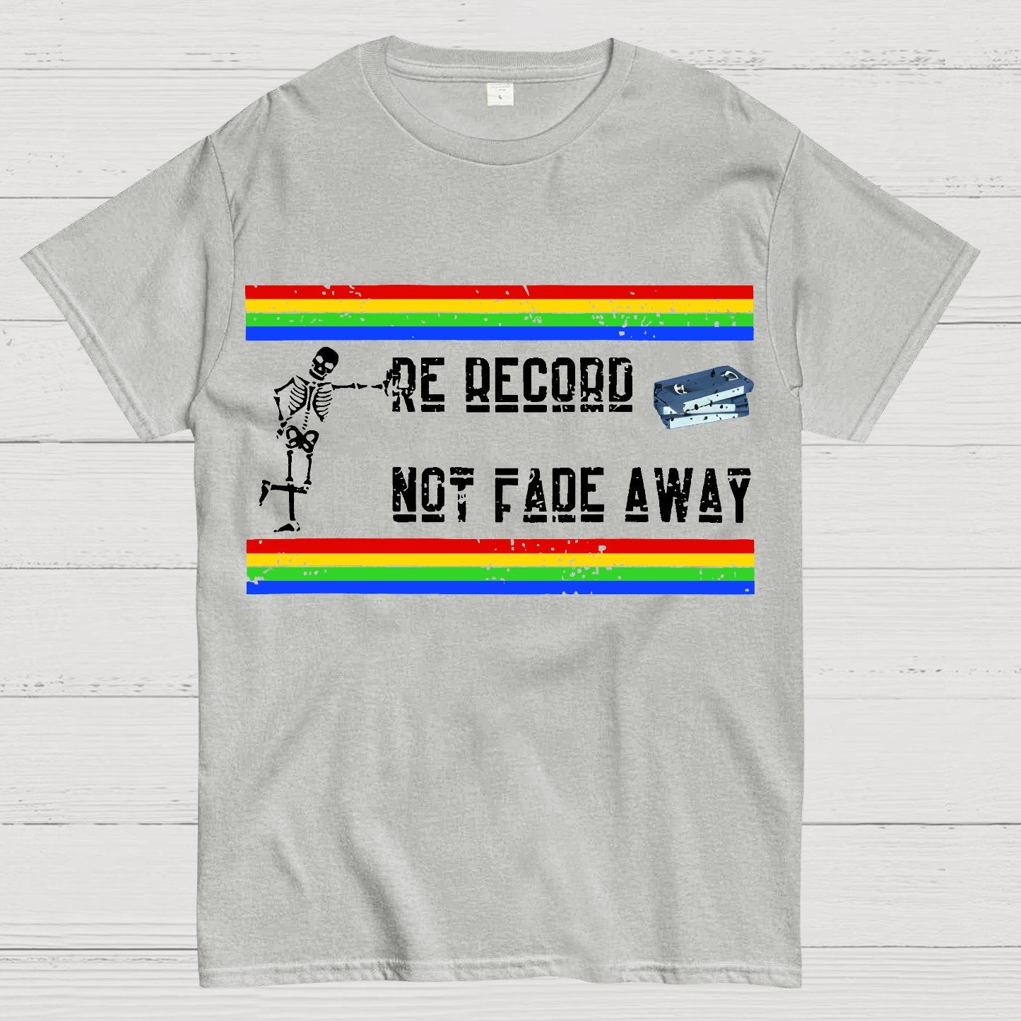 Re Record Not Fade Away Geek T-Shirt