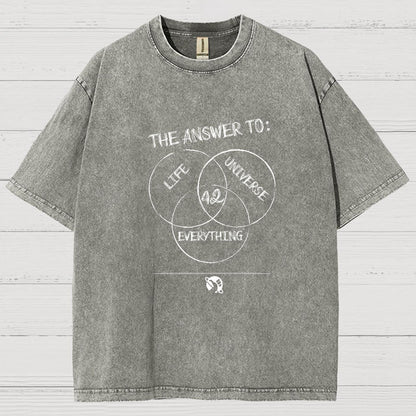 Diagram Of Everything Vintage Distressed T-shirt