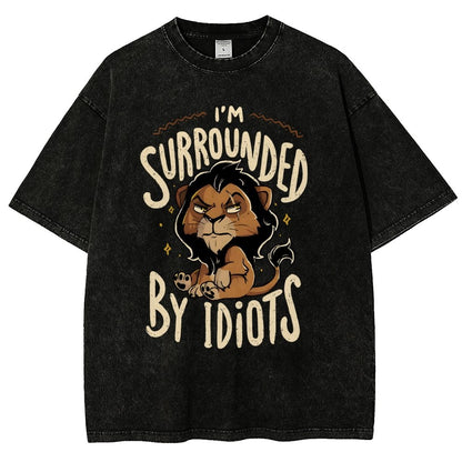 Surrounded by Idiots Vintage Distressed T-shirt