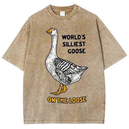 World's Silliest Goose Vintage Distressed T-shirt