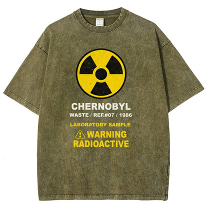 Chernobyl Warning Vintage Distressed T-shirt