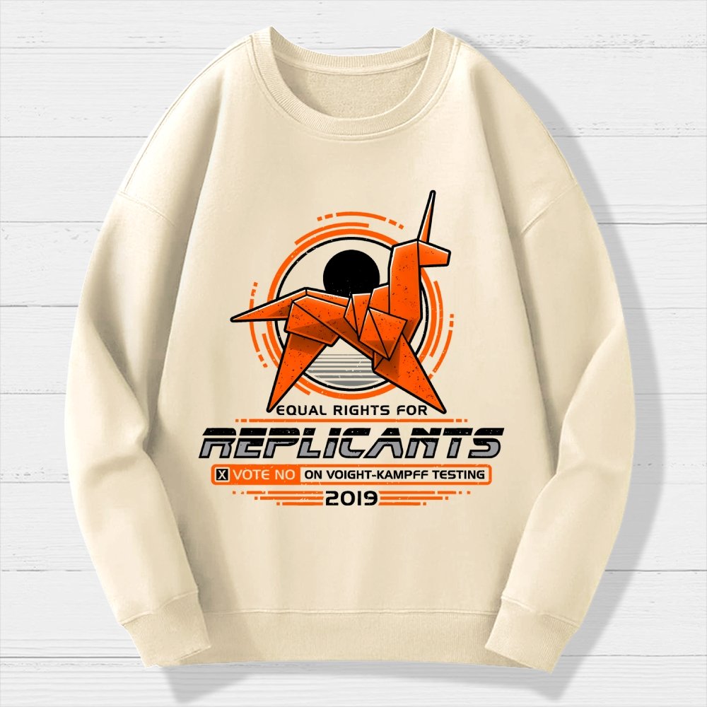 Equal Rights for Synthetic Beings Geek Cotton Sweatshirt