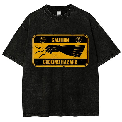 Choke Hazard Vintage Distressed T-shirt