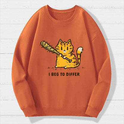 Beg To Differ Geek Cotton Sweatshirt