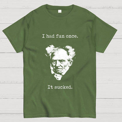 I Had Fun Once - It Sucked Geek T-Shirt