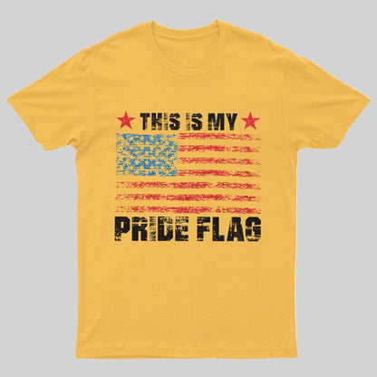 Men's Patriotic Shirt This Is My Pride Flag Geeky T-Shirt