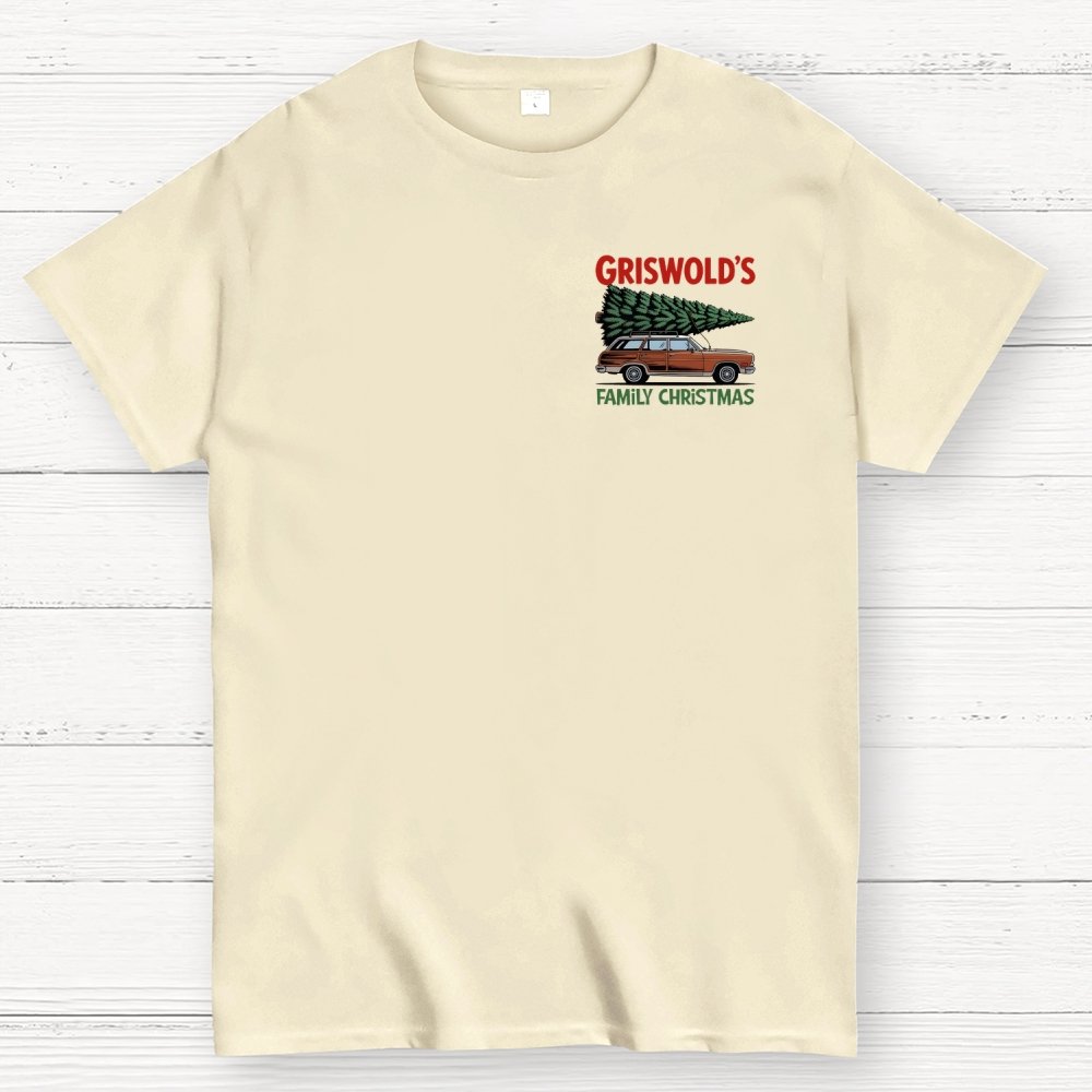 Holiday Family Christmas Front And Back Printing Geek T-Shirt