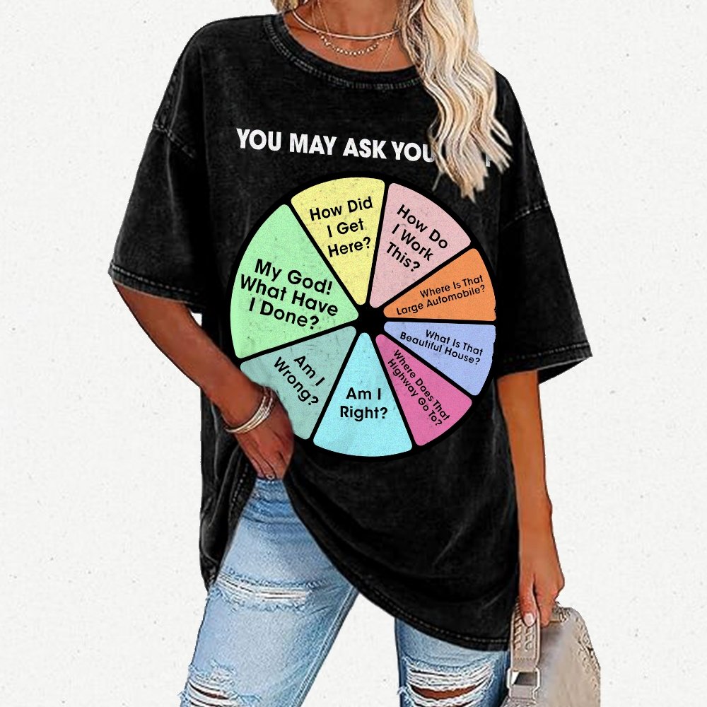 You May Ask Yourself Vintage Distressed T-shirt