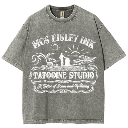 Tattoo-ine Studio Vintage Distressed T-shirt