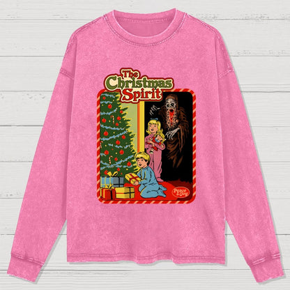 The Christmas Spirit Washed Long Sleeve Tee