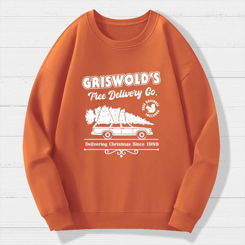 Holiday Tree Delivery Geek Cotton Sweatshirt