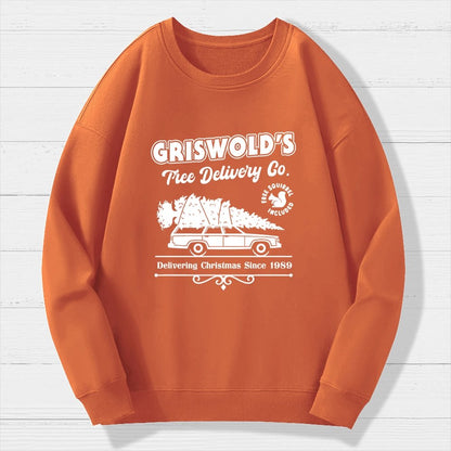 Holiday Tree Delivery Geek Cotton Sweatshirt
