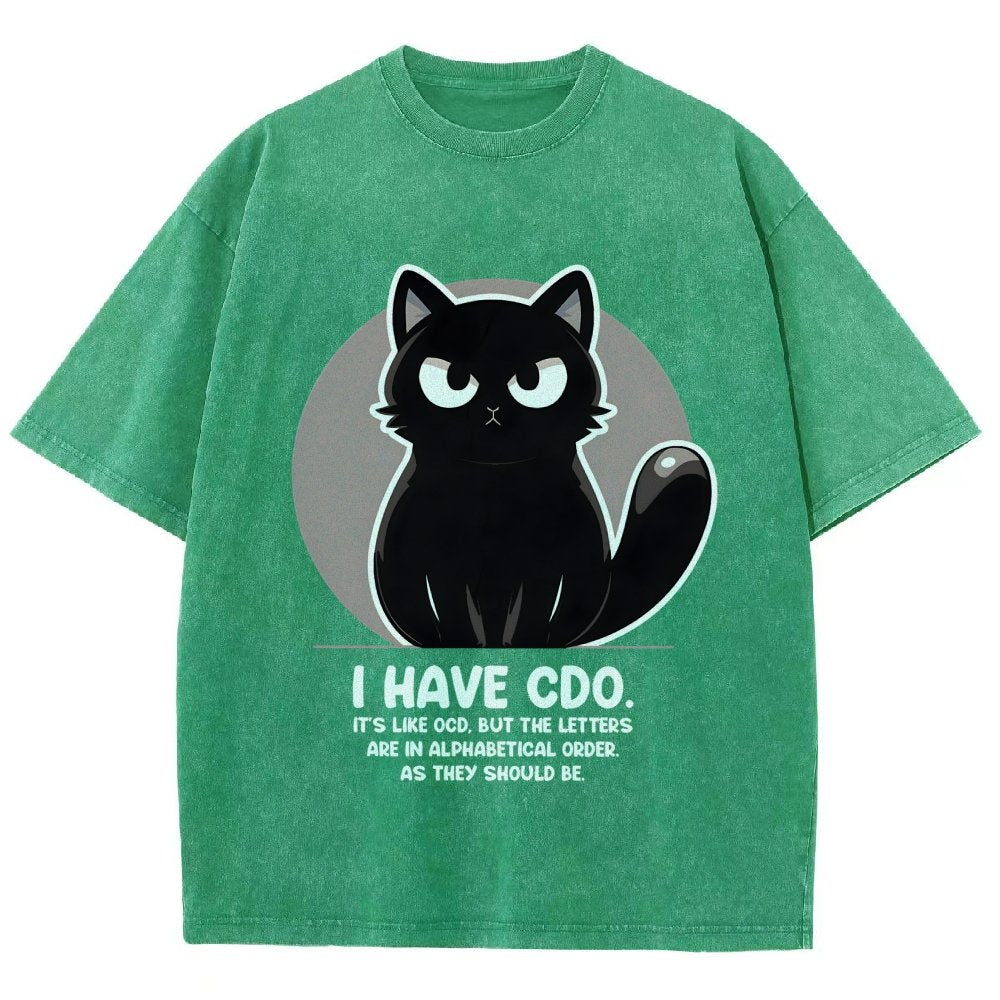 OCD vs CDO Vintage Distressed T-shirt