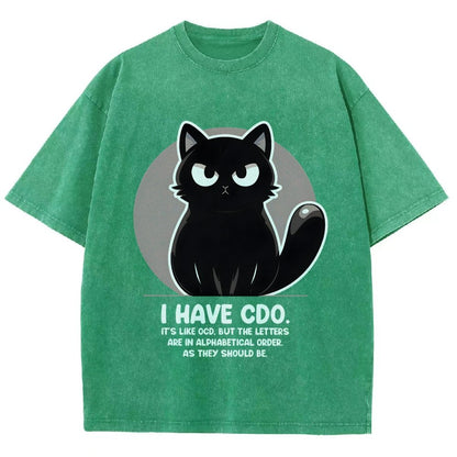 OCD vs CDO Vintage Distressed T-shirt