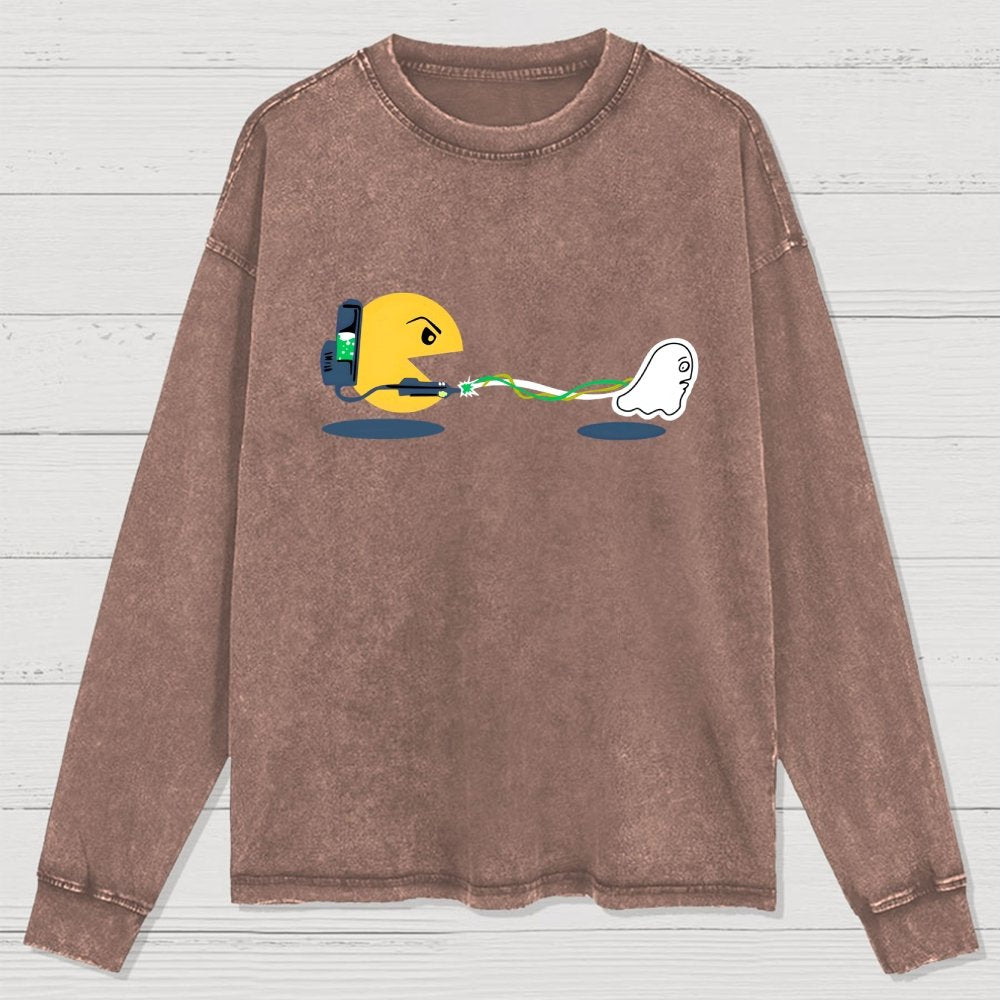Ghost Catcher Washed Long Sleeve Tee