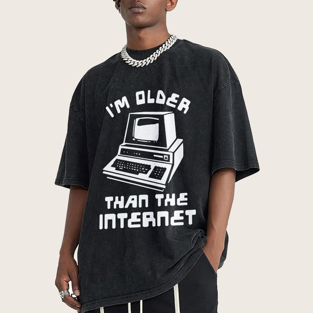 I Am Older Than The Internet Vintage Distressed T-shirt