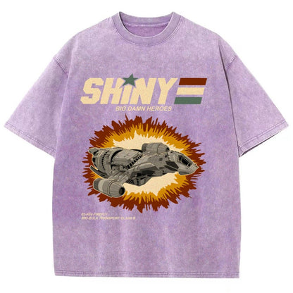 Shiny Heroes Vintage Distressed T-shirt