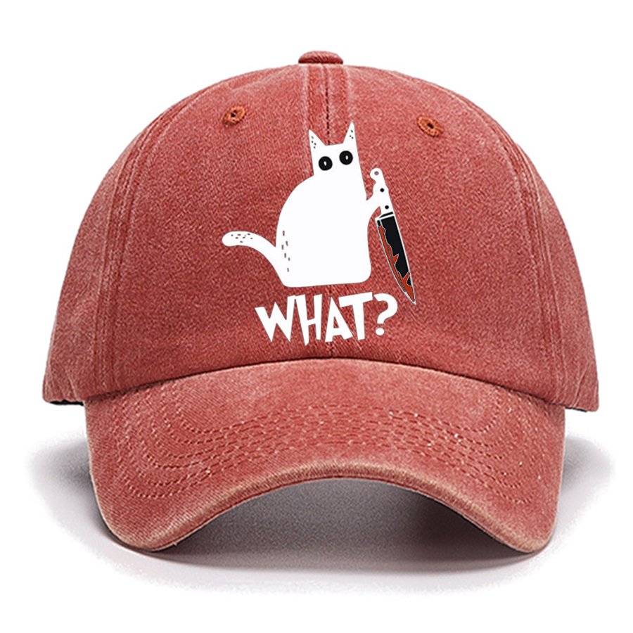 Sarcastic Funny Black Cat Cotton Hat