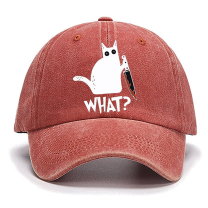 Sarcastic Funny Black Cat Cotton Hat