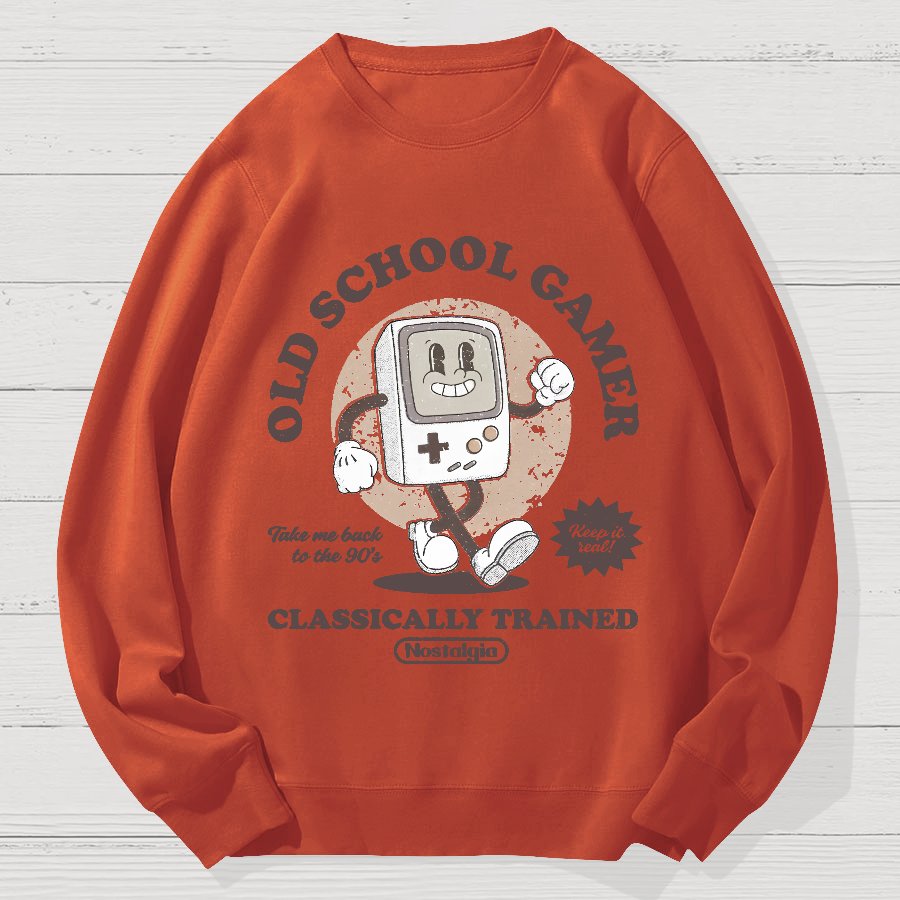 Retro Gamer Geek Cotton Sweatshirt