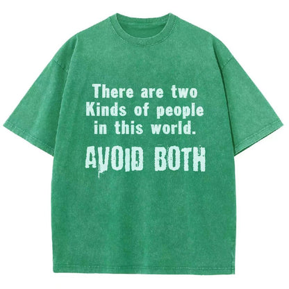 There Are Two Kinds Of People In This World Vintage Distressed T-shirt