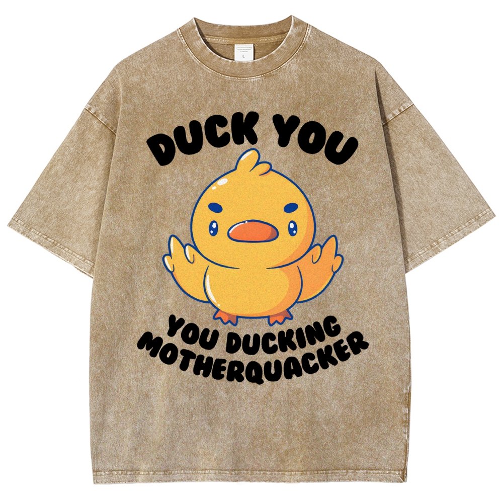 Ducking Motherquacker Vintage Distressed T-shirt